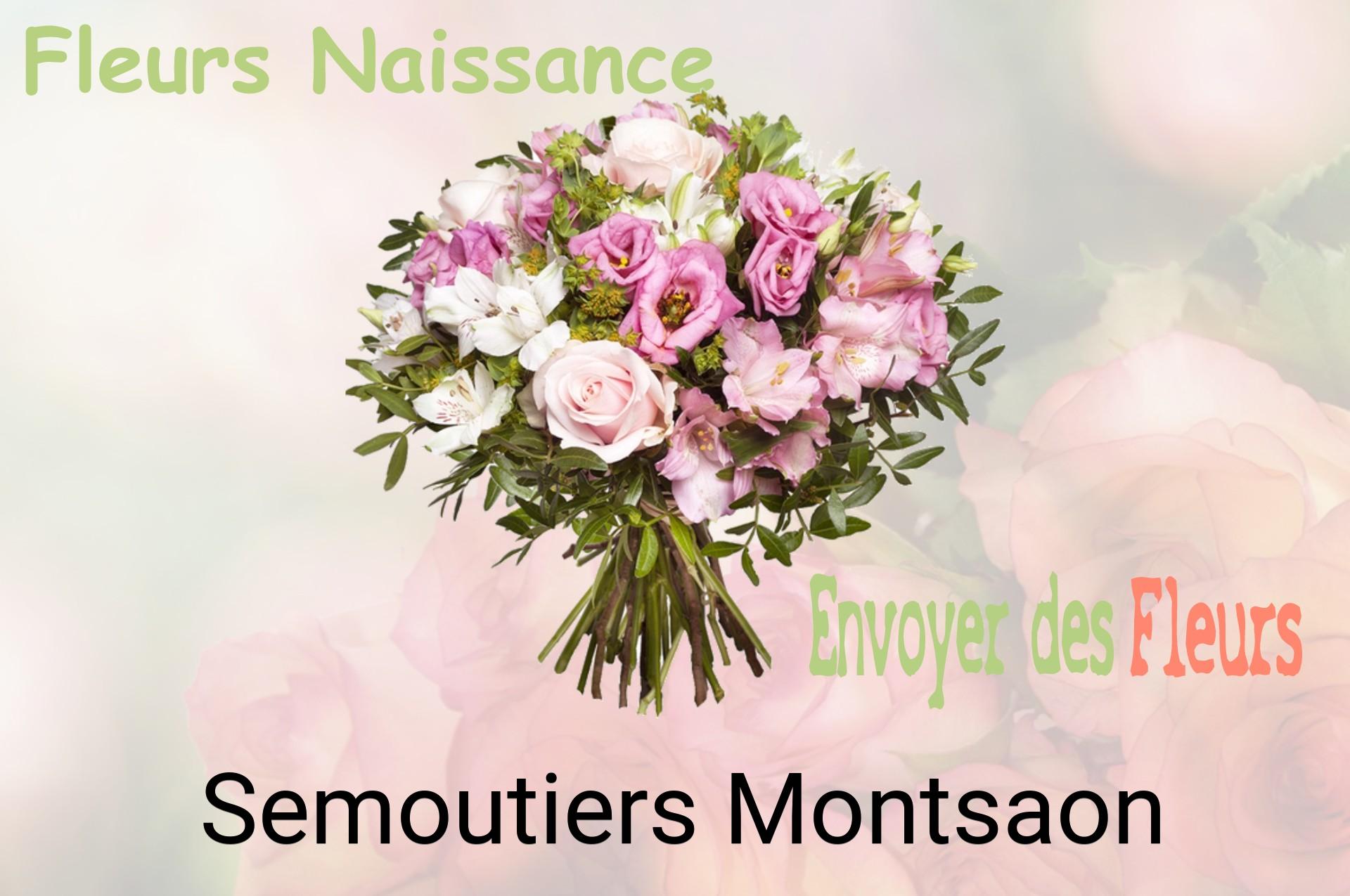 Bouquet de fleurs de naissance livré à Semoutiers-Montsaon
