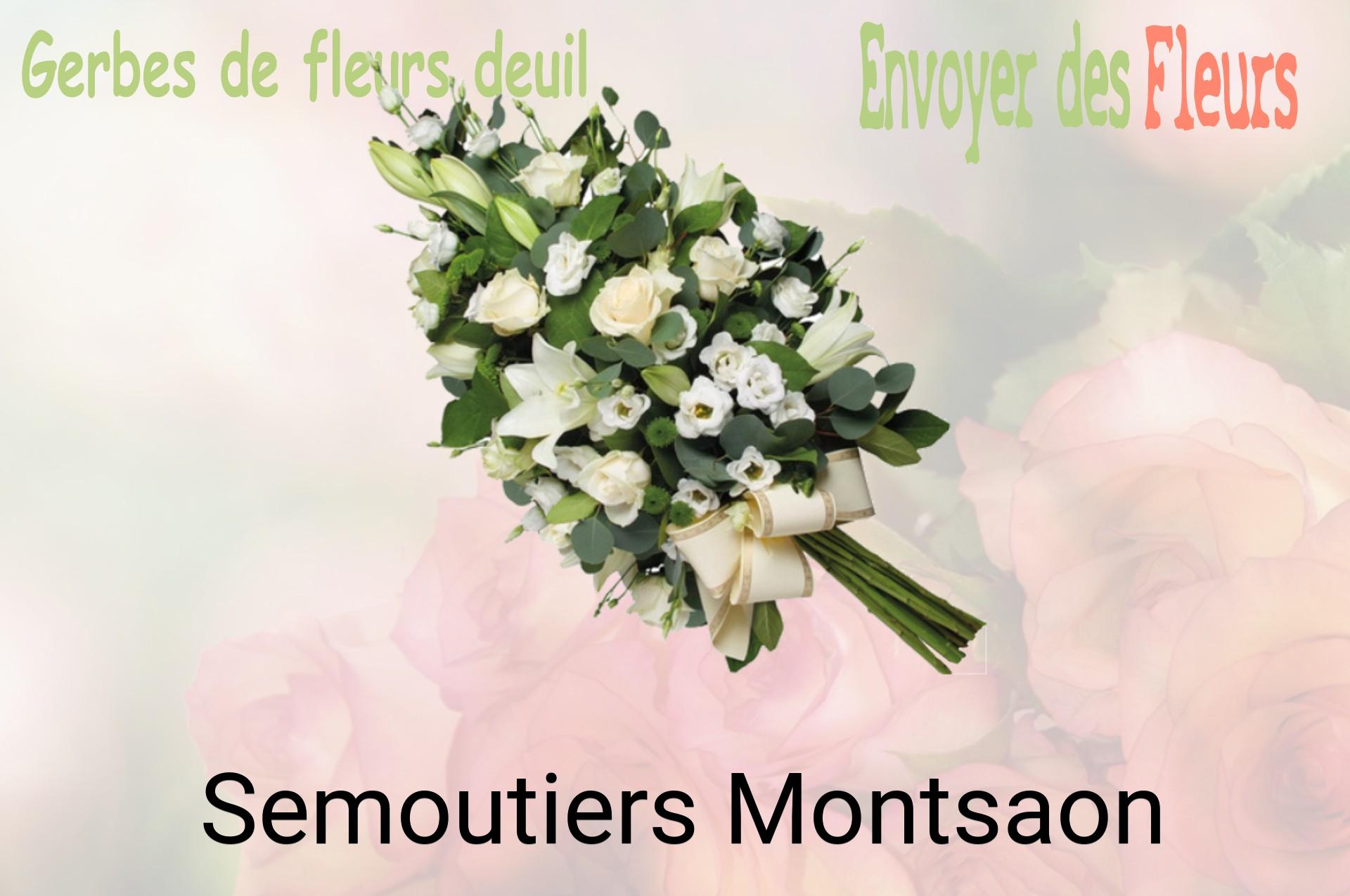 Gerbe de fleurs de deuil livrée à Semoutiers-Montsaon